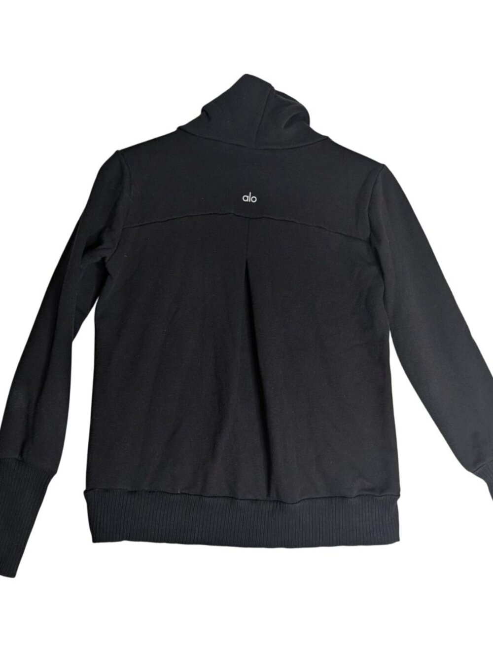 Alo Yoga Haze Funnel Neck Womens Sweatshirt Black Size S - Picture 3 of 11